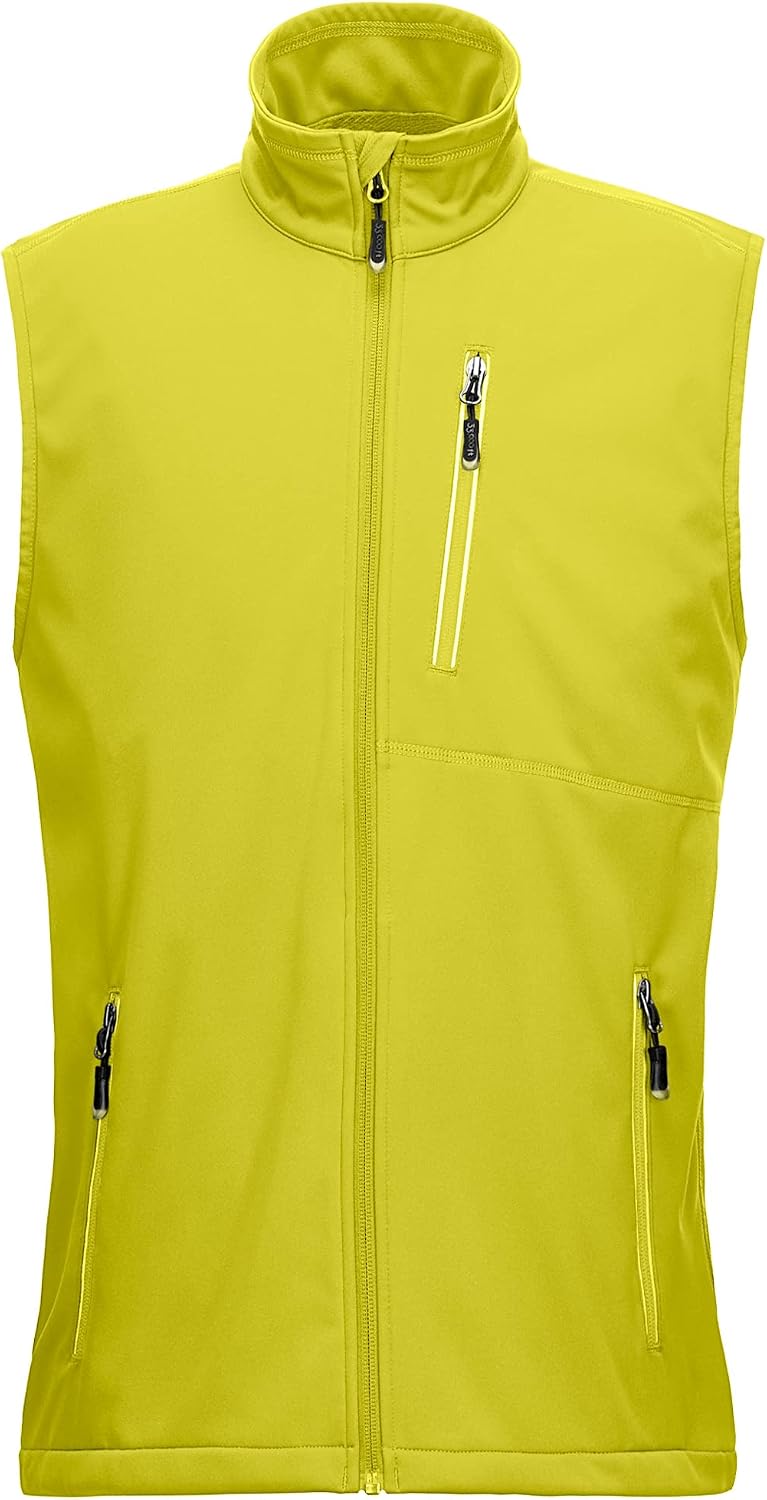 33000 ft lightweight softshell vest for men waterproof windproof running vest breathable gilet sleeveless jacket for cycling hiking hiking golf work
