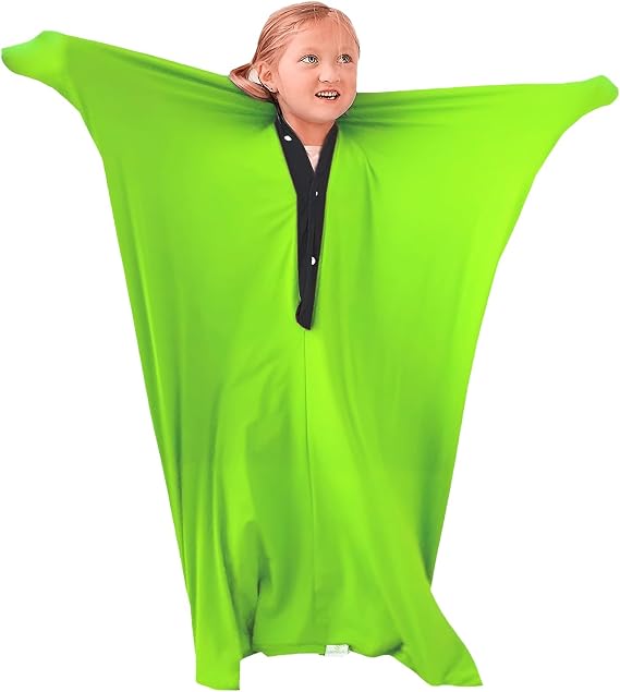 Body Sock Sensory Sox Pink Full Body Sock Adult Sensory Sack Large56''HX28''W, Good for Height:55"-63"(GreenA,Large/L)