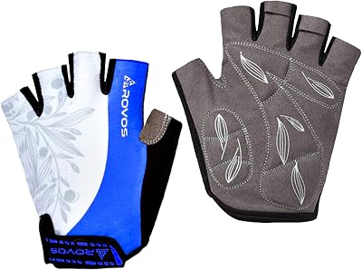Cycling Gloves for Men & Women - 5MM Anti-Slip Shock-Absorbing Gel Pad, Lightweight & Breathable Half Finger Design for Mountain Cycling, Gym, Motorcycle, Outdoor Sports