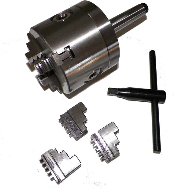 3MT 4" 3 Jaw Precision Lathe Chuck with MT3 Shank (Non-Rotating)
