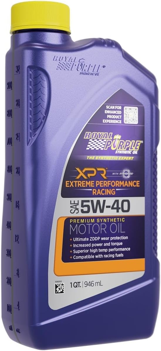Royal Purple 01042 - XPR SAE 5W-40 Synthetic Motor Oil, 1 Quart
