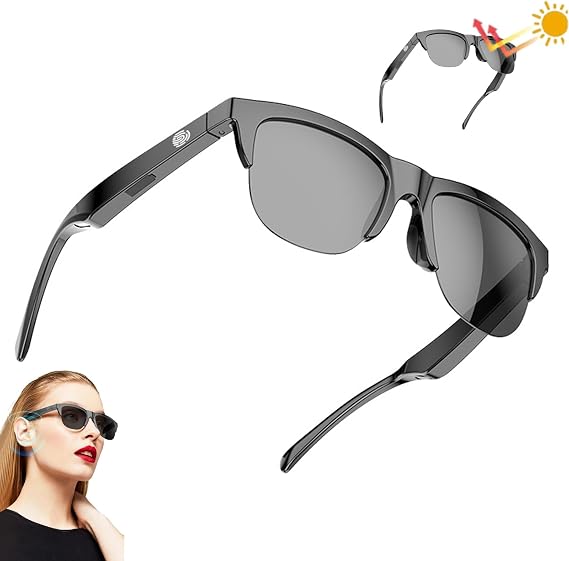 Bluetooth Sunglasses,bluetooth Sunglasses for Men,2024 Upgrade Bluetooth Sunglasses,smart Glasses Listenable Songs,smart Wireless Headphone Sunglasses with Bluetooth Speaker,sunglasses Headphones