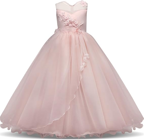KISSOURBABY 5-16 Years Girl Wedding Party Graduation Dresses