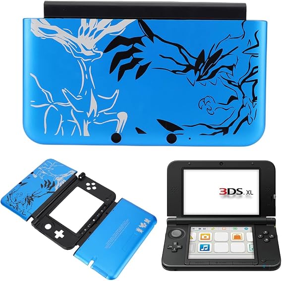 Shockproof Protector Case Cover for 3DS XL Front & Back Housing Case Cover Faceplate Replacement Plastic Top Bottom Faceplate for 3DS XL