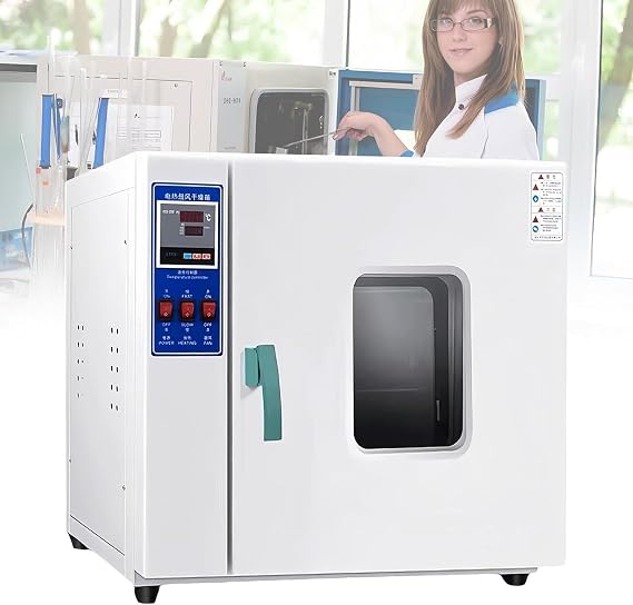 Horizontal Electric Blast Drying Oven, Intelligent Digital Display Drying Electromechanical Oven Electric Heating Constant Temperature Laboratory Drying Oven 50-280C Industrial Dryer Lab Test,43L