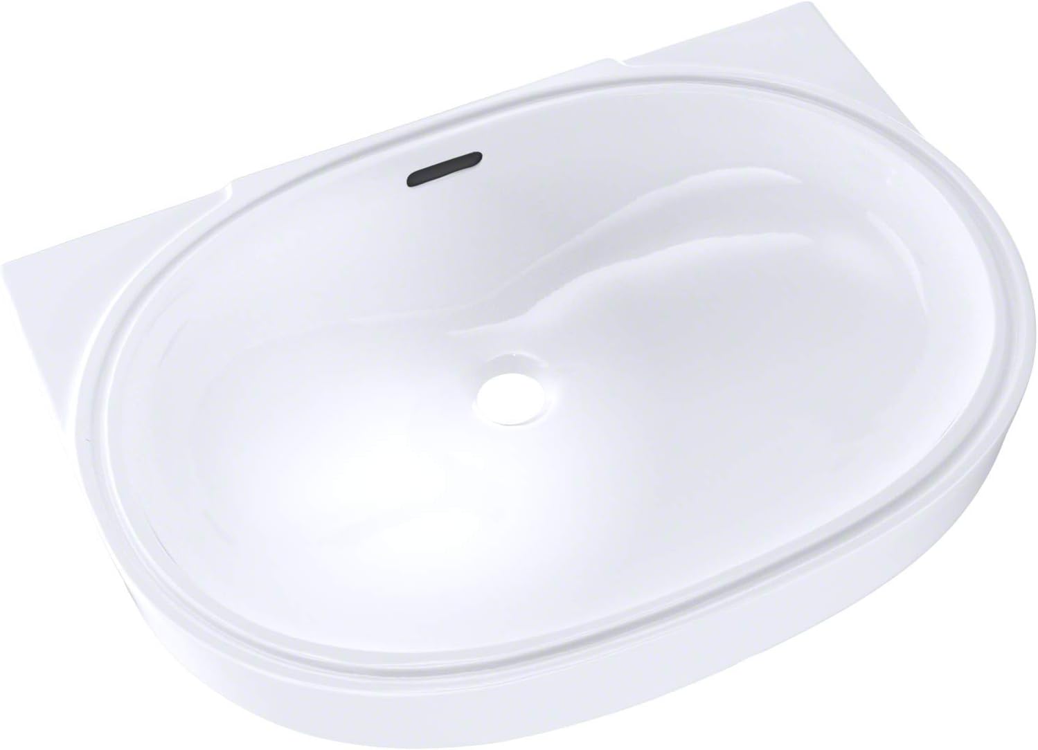 TOTO LT546G#01 Undercounter Lavatory with SanaGloss Ceramic Glaze, Cotton White