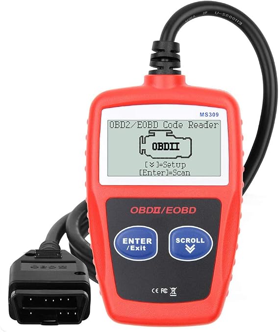 Outzone OBD2 General MS309 Automobile Diagnostic Scanner Code Reader, Diagnostic Scan Tool,Check Engine Failure Code, Clear Code, View Frozen Frame Data, for Cars, Trucks and Vans