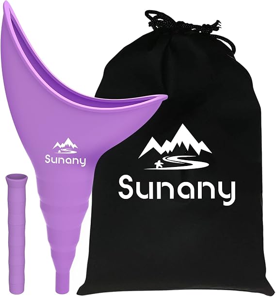 Female Urinal, Reusable Female Urinal, Silicone Urine Funnel Allows Women to Urinate Standing, Portable Female Urinals are the Ideal Companion for Camping, Outdoor, Travel