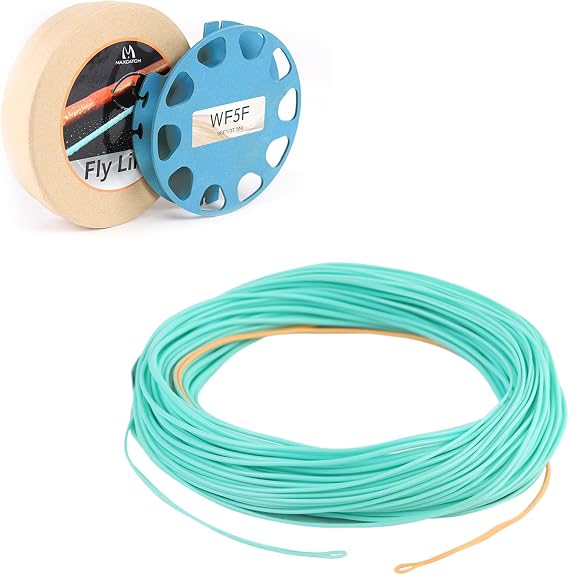 Maxcatch Euro Nymph Fly Fishing Line, Weight Forward Floating, WF2-6F, Double Welded Loops