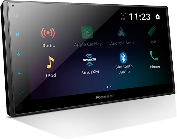 Pioneer DMH-1800NEX 6.8" Capacitive Touchscreen Double Din Car Stereo | Digital Multimedia Receiver, Wired CarPlay & Android Auto, Bluetooth, Backup Cam, USB, AM/FM, Front/Rear/Sub RCA Preouts
