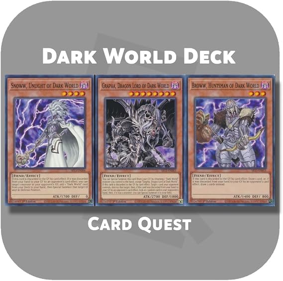 Complete Custom Deck for Yu-Gi-Oh! - Dark World Deck