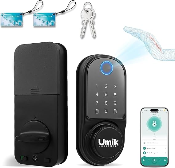 UMIKSMART Palm Vein Smart Lock, Tuya App, IC Card & Passcode Entry