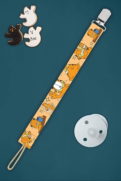 Cat Pattern Baby Pacifier Strap Pacifier Chain Pacifier Holder Breastfeeding Accessory - EMZ0022
