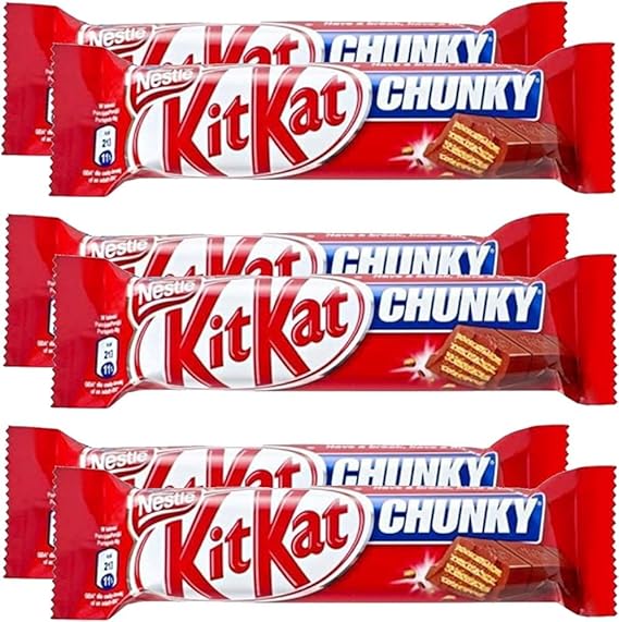 Kit Kat Chunky Original (40g) - 6 Pack | Milk Chocolate Wafers | Classic Crunch | Bulk Chocolate Candy Pack Gift for All Occasions, Easter, Birthday, Christmas! Sold by Swiss+