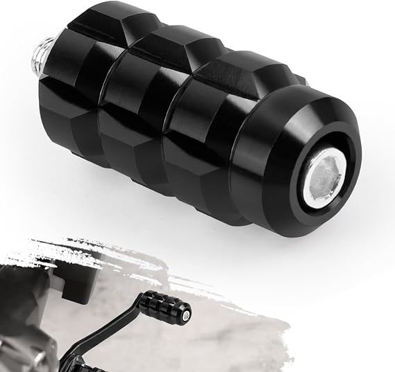 Motorcycle Shifter Peg Aluminum Alloy Dirt Bike Shifters Pegs Compatible with Harley Davidson Street Glide Road King Softail Sportster Black - Pack of 1