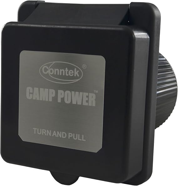 Conntek 50 Amp 125/250 Volt RV Marine Power Inlet