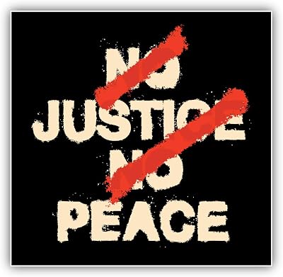 No Justice No Peace Vinyl Sticker Decal