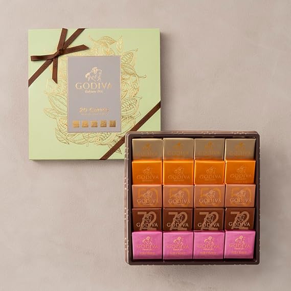 GODIVA Curry Assortment 20 Pieces Individually Wrapped Chocolate, Assorted, Medium