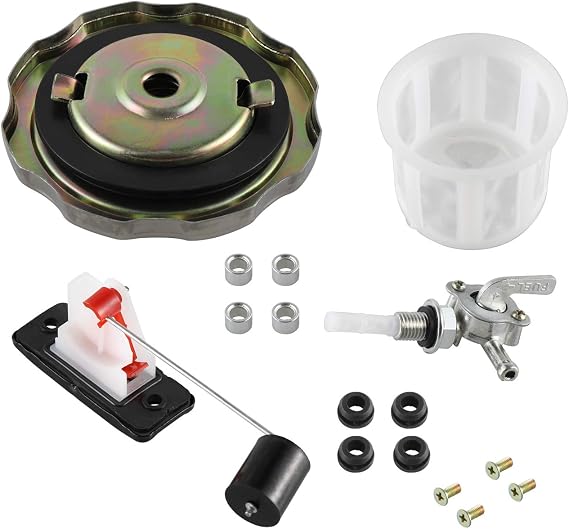 Universal 5 Gallon 7 Gallon Generator Gas Fuel Tank Valve Chrome Cap Engine
