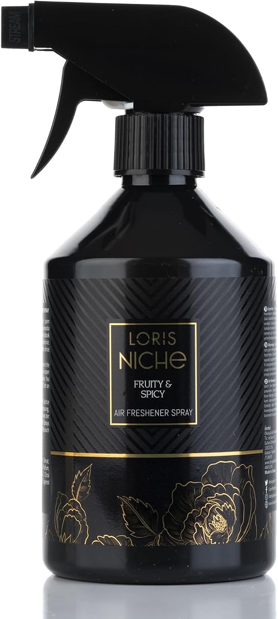 Loris Room Spray, Air Fresheners for Home, Odor Eliminator, Bathroom Spray, Smell Good for Home, Home Fragrance, 500ml/16,9fl oz (Fruity Spicy)