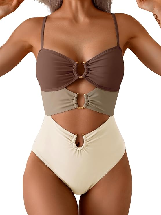 Eomenie Womens Cutout One Piece Swimsuit Sexy Bathing Suit