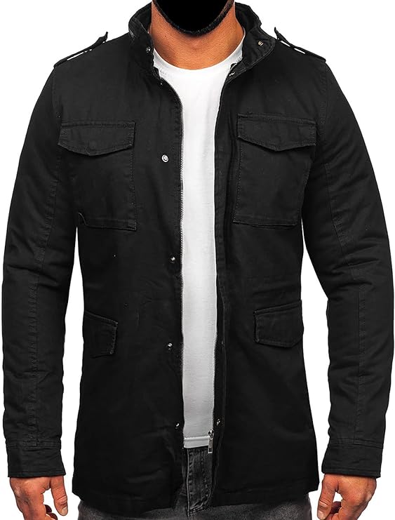 m65 Field Jacket Men Military Black