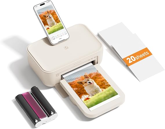 HPRT CP4100 4x6 Photo Printer, Desktop Instant Picture Printer, Wi-Fi Print