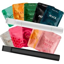 SENZZI Flavored Air Device Set | Vaporless Inhaler with 4 Packs12 counts Herbal Flavored Cores | Non-Electric, No Smoke, Nicotine-Free | White  Black Two Sticks Included with Cleaning Wipe