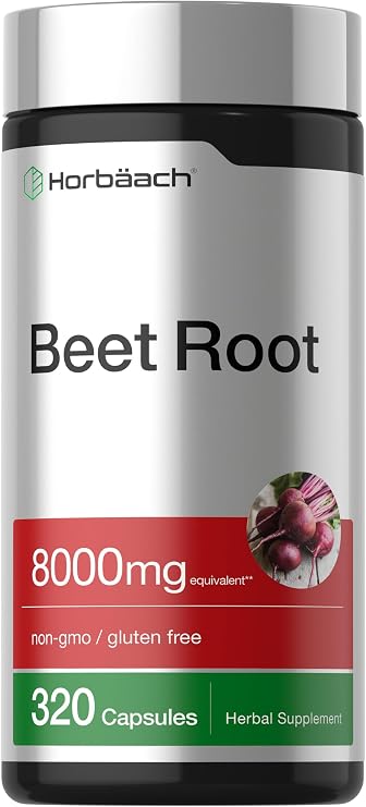 Horbaach Beet Root Powder Capsules | 320 Pills