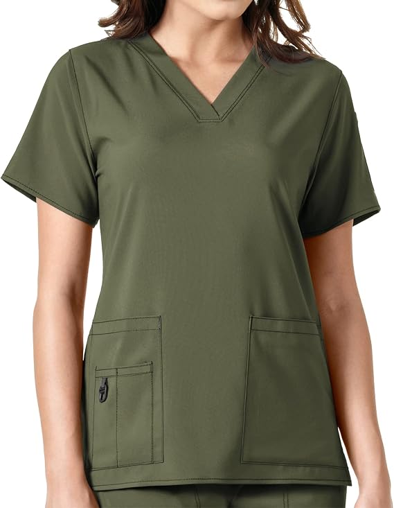 Carhartt Cross-Flex Scrubs for Women, V-Neck Scrub Tops