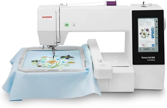 Janome Memory Craft 500E Embroidery Machine