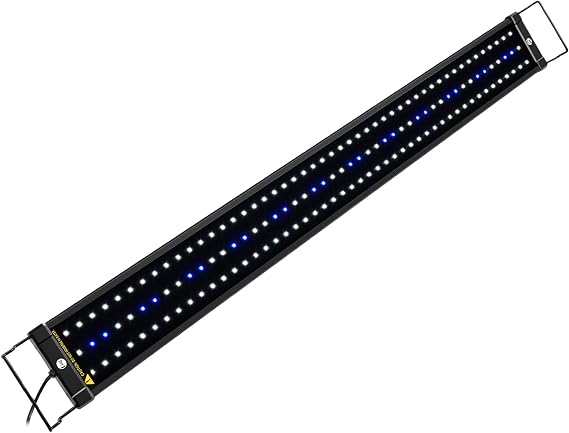 NICREW ClassicLED Aquarium Light, Fish Tank Light with Extendable Brackets, White and Blue LEDs, Size 36 to 48 Inches, 25 Watts