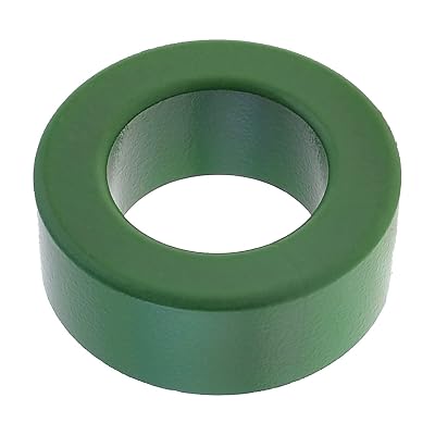 YOKIVE Toroid Ferrite Core, Power Transformer Ferrite Toroid Core, Restraining Interference, Good for Inductor Coils Green, 63 x 37 x 25mm