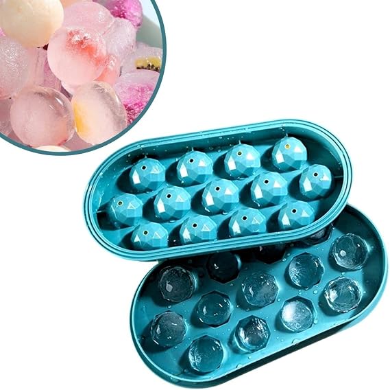 BUFFER® 13 Bölmeli Kristal Buz Yapma Kalıbı Silikon Renkli Şekilli Buz Küp Kalıbı Buzluk