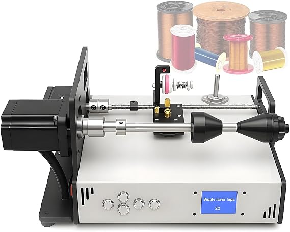 Automatic Coil Winding Machine,LCD Screen,120-900RPM Speed Adjustable,Industrial Cable Tube Amplifier Winder,for All Wire Winding Tasks