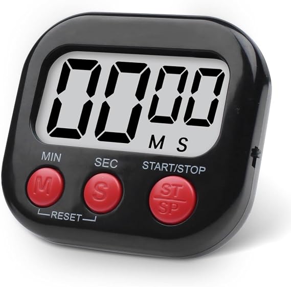 Classroom Timers for Teachers Kids Large Magnetic Digital Timer 2 Pack (Black+Red)