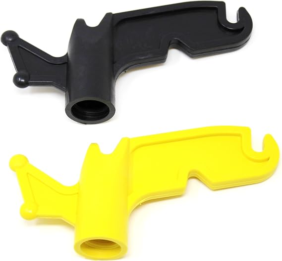 JSP Manufacturing® Black & Yellow Plastic Utility Handy Hook - Screw on Pole Attachment Hook - 1 Kit