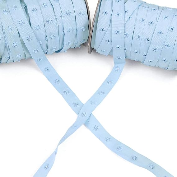 Silva "Single" Snap Tape, Baby Blue, Sold by The Yard