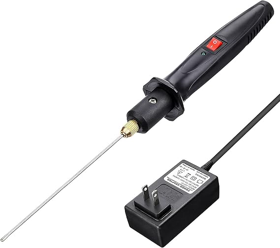 Upgraded 15W Hot Knife Foam Cutter, 10CM Styrofoam Cutting Pen with Power Button, Indicator Light & 100-240V Power Adaptor for DIY Projects and Carving