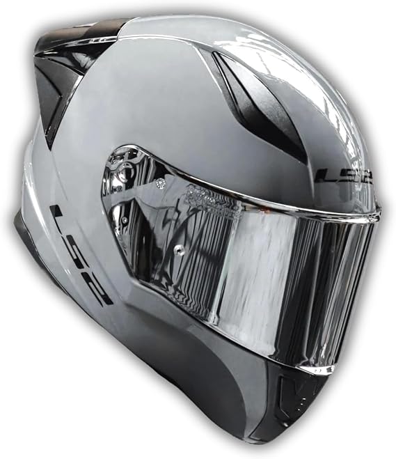 YYK LS2 Rapid 2 Race Nardo Gray Helmet – Designed with High Safety Standards, ECE 22.06 Certified, Lightweight and Comfortable Motorcycle Helmet, Perfect Compatibility with Multiple Shell Options