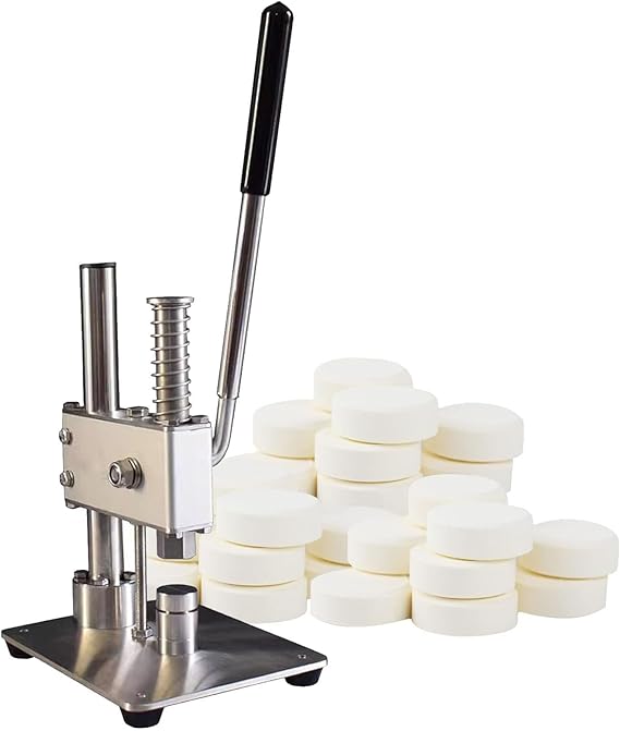 Manual Tablet Press Machine - DIY Milk Tablet & Pill Maker with Extended Handle - Home Kitchen Press Tool (Mold Not Included) for Self-Made Sugar Slices
