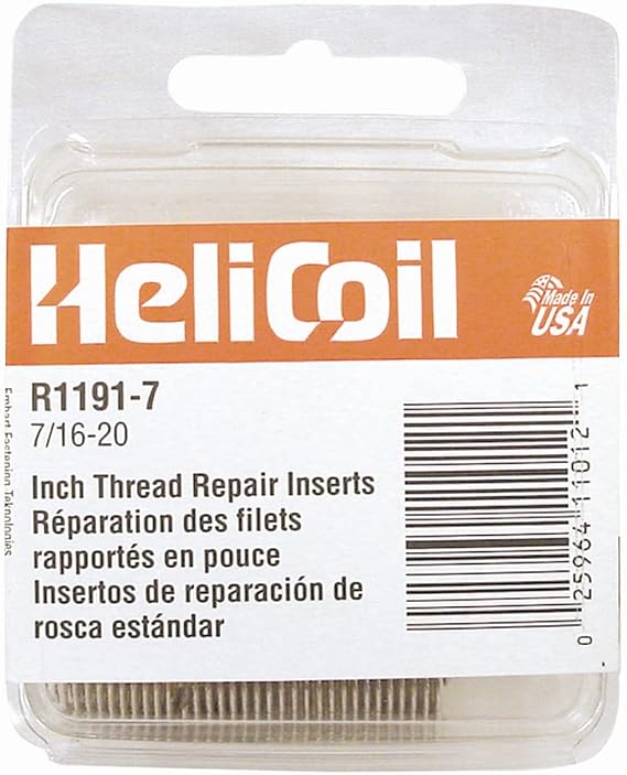 Helicoil Helical Insert, 304SS, 8-32, PK12