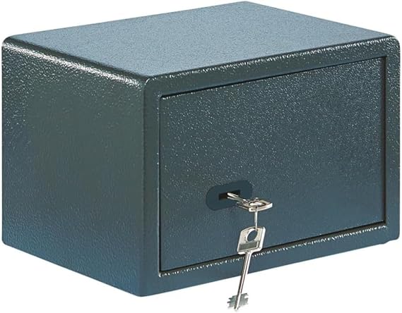 BURG-WÄCHTER Pure-Safe PS 110 K Furniture Safe with Key Includes Shelf for Wall and Floor Mounting 6.7 L 7 kg Anthracite