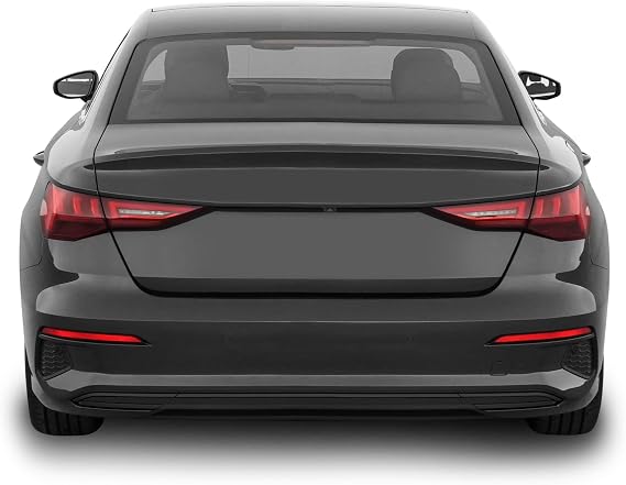 SlickMod Chrome Delete Blackout Vinyl Overlay for 2022-2024 Audi A3 Rear Bumper Diffuser Trim (Gloss Black)