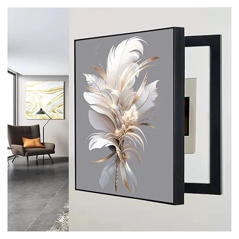 SCITOY Electric Meter Box Decorative Painting, Breaker Box Decorative Cover Electrical Panel Cover for Indoor Outdoor Breaker Hiding Panels for Living Room(A,23.6inx31.5in/60 x 80 cm)