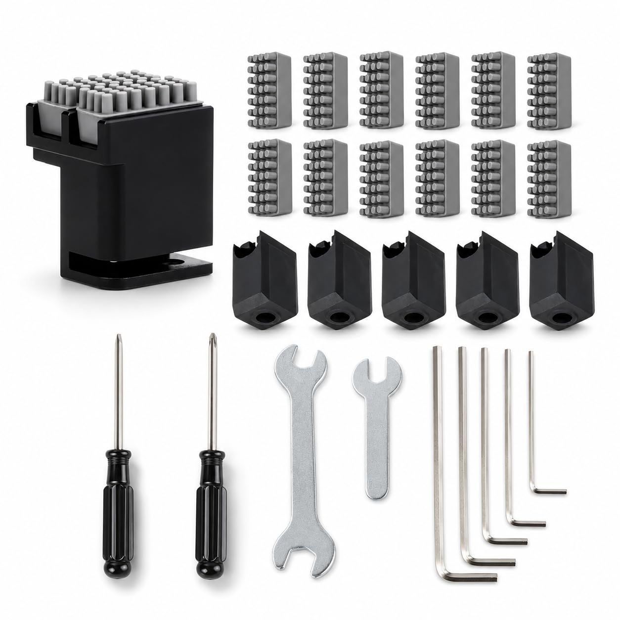3D Printer Nozzle Wiper Kit for Bambu Lab P1P/P1S/X1/X1C/X1E, 3D Printing Accessory Includes Nozzle Brush, Silicone Sock, Allen Wrench, Screwdriver, Wrench, Maintenance Common Tool