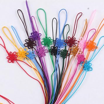 FZBNSRKO Handmade Chinese Knots,100pcs Handmade Chinese Knot with Satin Silk Made Chinese Knots Hanging Decorations for Chinese Spring Festival Hanging DecorRandom Color
