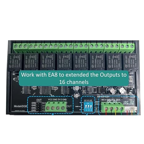 04 Do8-Hkl-Ea8 16M Large Flash Iot Board Smart Home Industrial Control Npn Pnp Signal Input 0-5V 4-20Ma Analog Input 0-10V Output