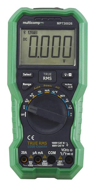 Handheld Digital Multimeter with Bluetooth, 6000 Count