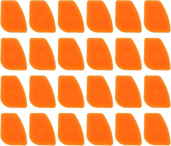 Universal Triangle Plastic Pry Opening Tool, (84x65x2mm, Orange, 24pcs) - Antistatic, Multifunctional Triangular Pry Open Tool Picks for Cell Phone/PC/Laptop/Tablet Screen